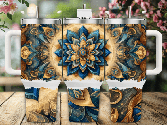 Blue Gold Lotus Tumbler Wrap Review