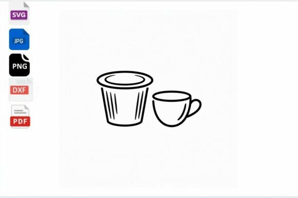 Coffee Pod and Cup Icon SVG Review