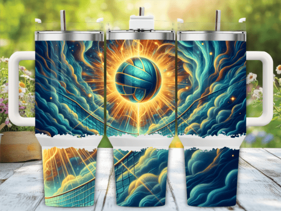 Cosmic Volleyball Galaxy 40oz Tumbler