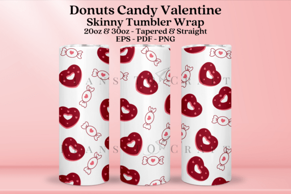 Donuts Candy Valentine Tumbler Wrap SVG Review