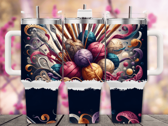 Elegant Crochet Hooks Tumbler Wrap