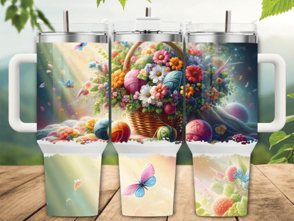 Floral Yarn Garden Tumbler Wrap Review