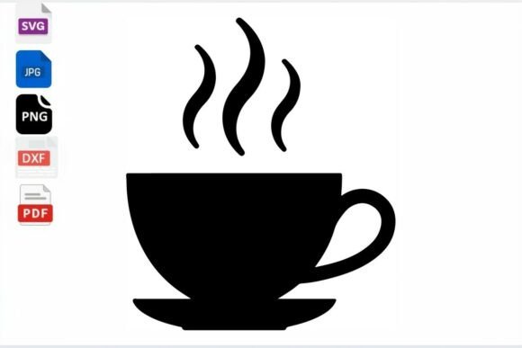 Hot Coffee Cup Silhouette SVG Clipart Review