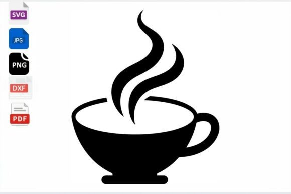 Hot Coffee Cup Steam SVG Clipart Review