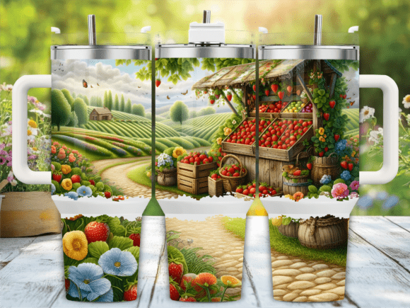 Rustic Strawberry Farm Tumbler Wrap Review