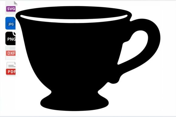 Tea Cup Silhouette SVG Clipart Review