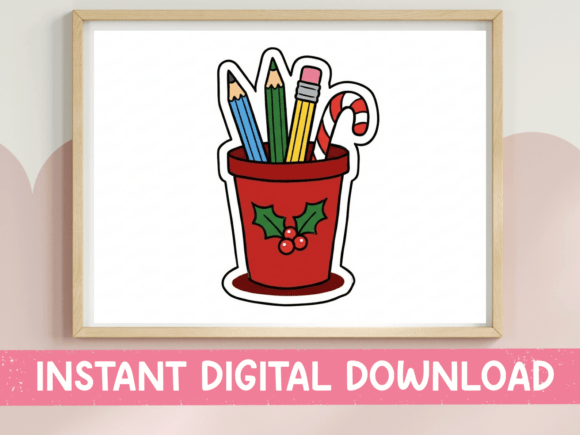 Teacher Pencil Cup Christmas SVG Review