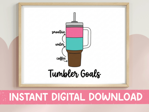 Tumbler Goals SVG PNG Review